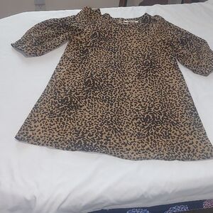 JEWELIUM Is A High End Designer In Japan  Leopard Print Dress.Very Well Made.